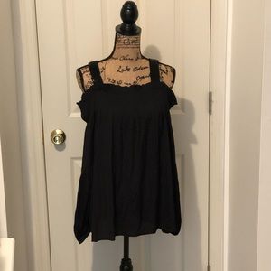 *NEW* Loft black off the shoulder top with straps